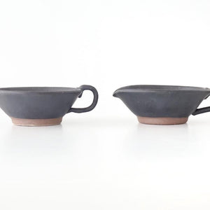 Mortar Sesame Sauce Bowl Black 12cm/4.7in | Mino Ware
