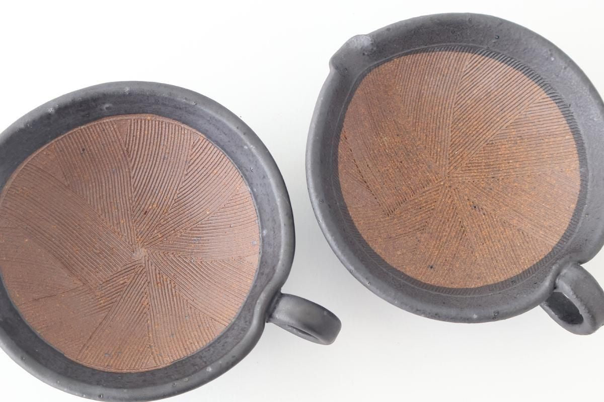 Mortar Sesame Sauce Bowl Black 12cm/4.7in | Mino Ware