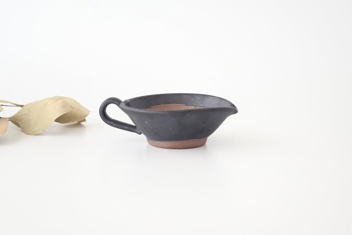 Mortar Sesame Sauce Bowl Black 12cm/4.7in | Mino Ware