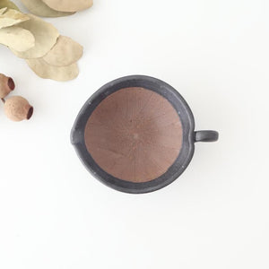 Mortar Sesame Sauce Bowl Black 12cm/4.7in | Mino Ware