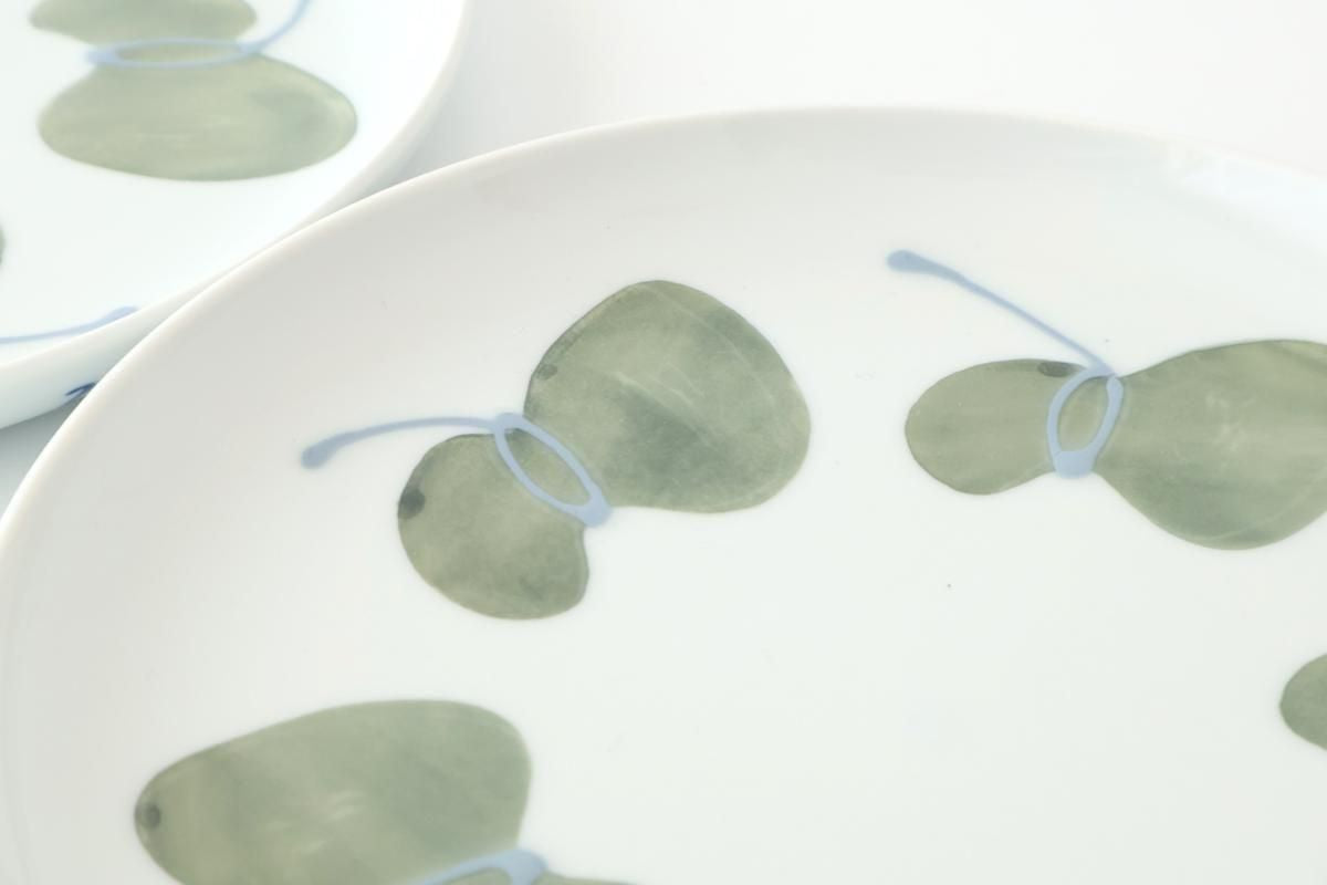 Round Plate Caciocavallo Green Medium | Hasami Ware