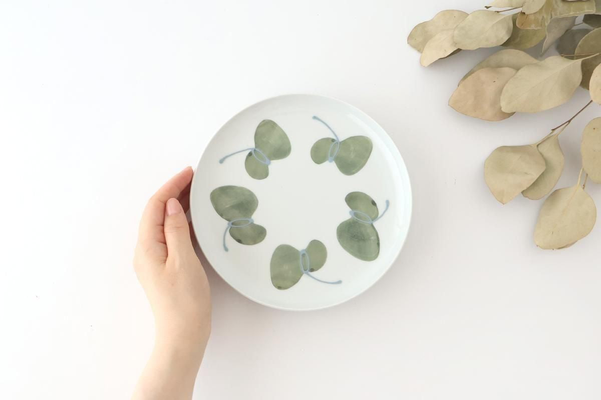 Round Plate Caciocavallo Green Medium | Hasami Ware