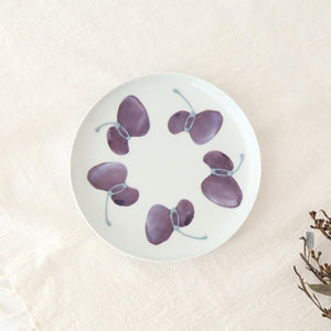 Round Plate Caciocavallo Purple Medium | Hasami Ware