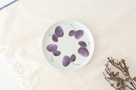 Round Plate Caciocavallo Purple Medium | Hasami Ware