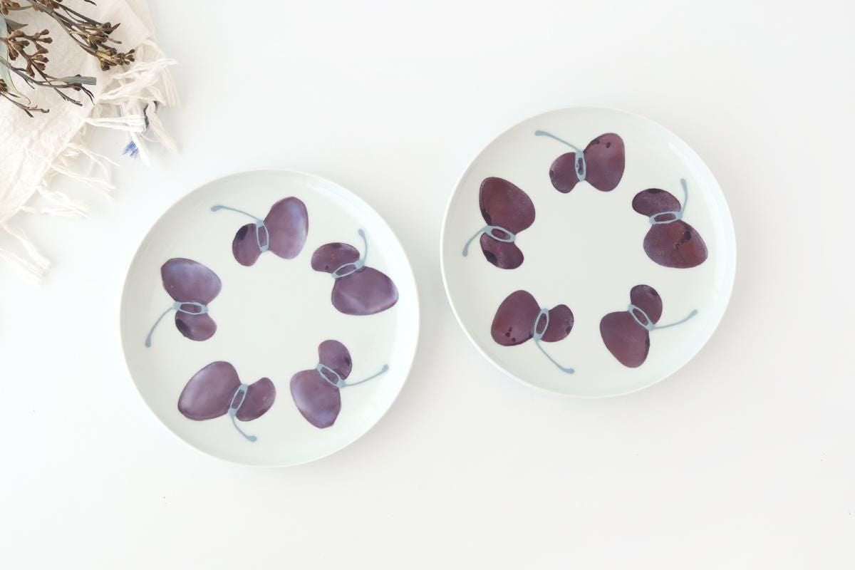 Round Plate Caciocavallo Purple Medium | Hasami Ware