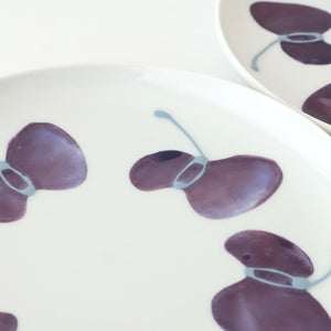 Round Plate Caciocavallo Purple Medium | Hasami Ware