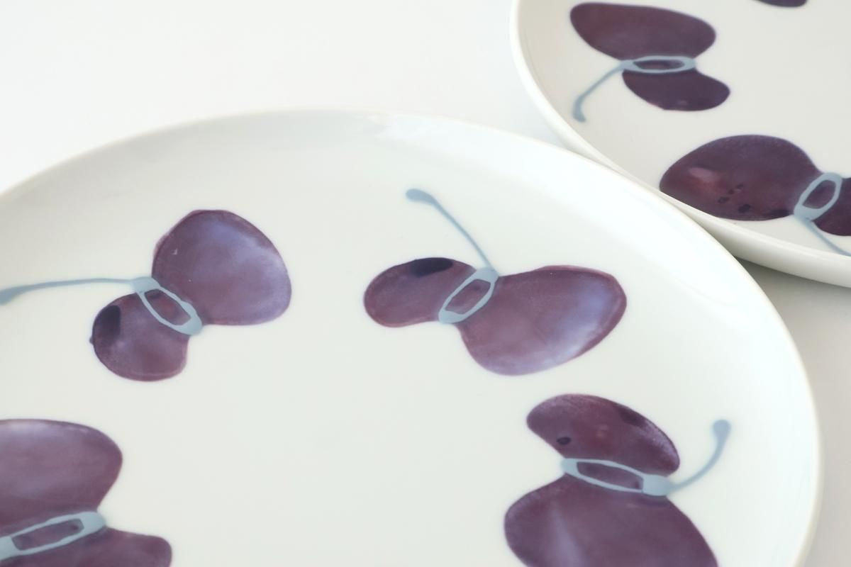 Round Plate Caciocavallo Purple Medium | Hasami Ware