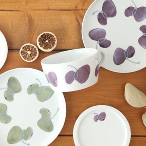 Round Plate Caciocavallo Purple Medium | Hasami Ware