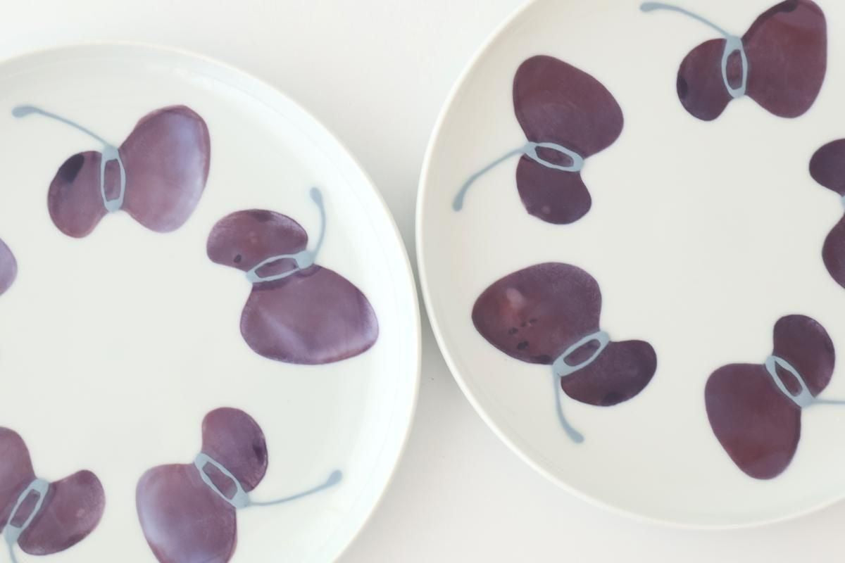 Round Plate Caciocavallo Purple Medium | Hasami Ware