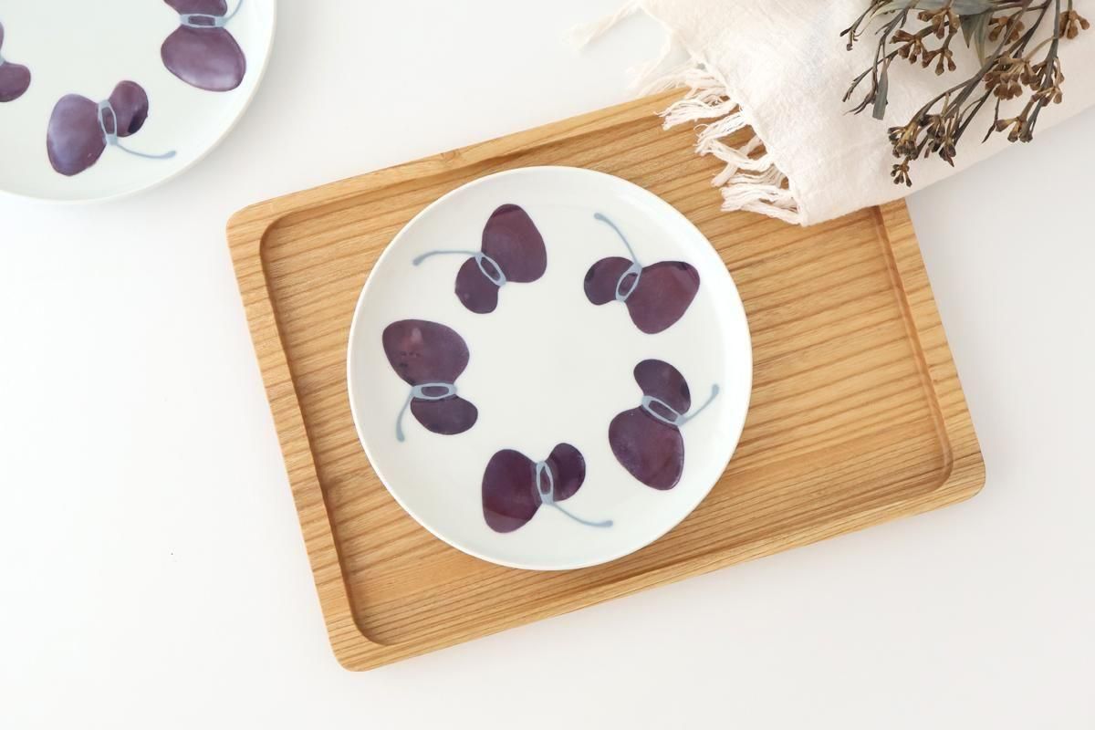 Round Plate Caciocavallo Purple Medium | Hasami Ware
