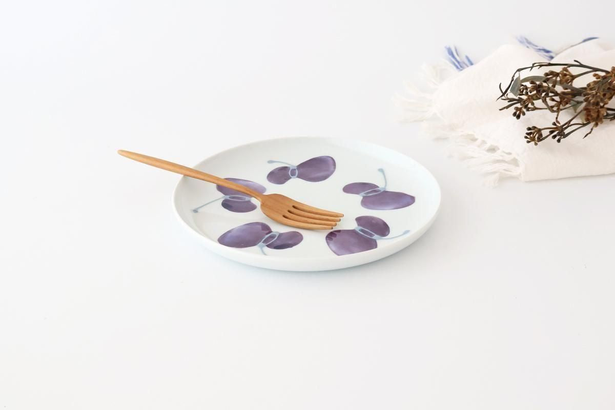 Round Plate Caciocavallo Purple Medium | Hasami Ware