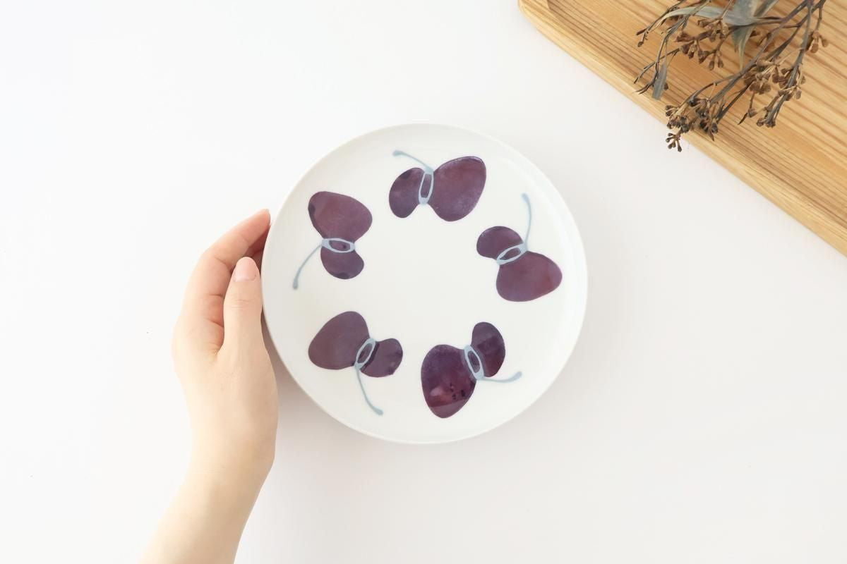 Round Plate Caciocavallo Purple Medium | Hasami Ware