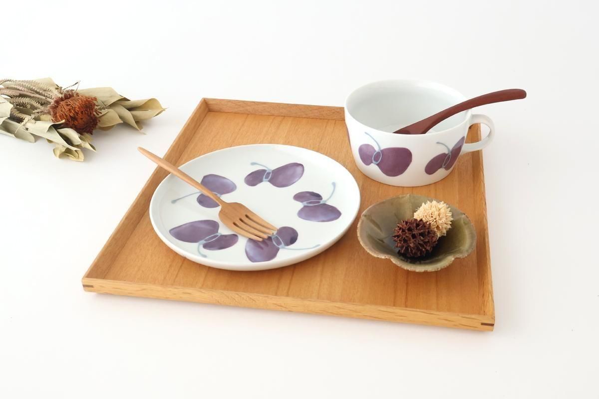 Round Plate Caciocavallo Purple Medium | Hasami Ware