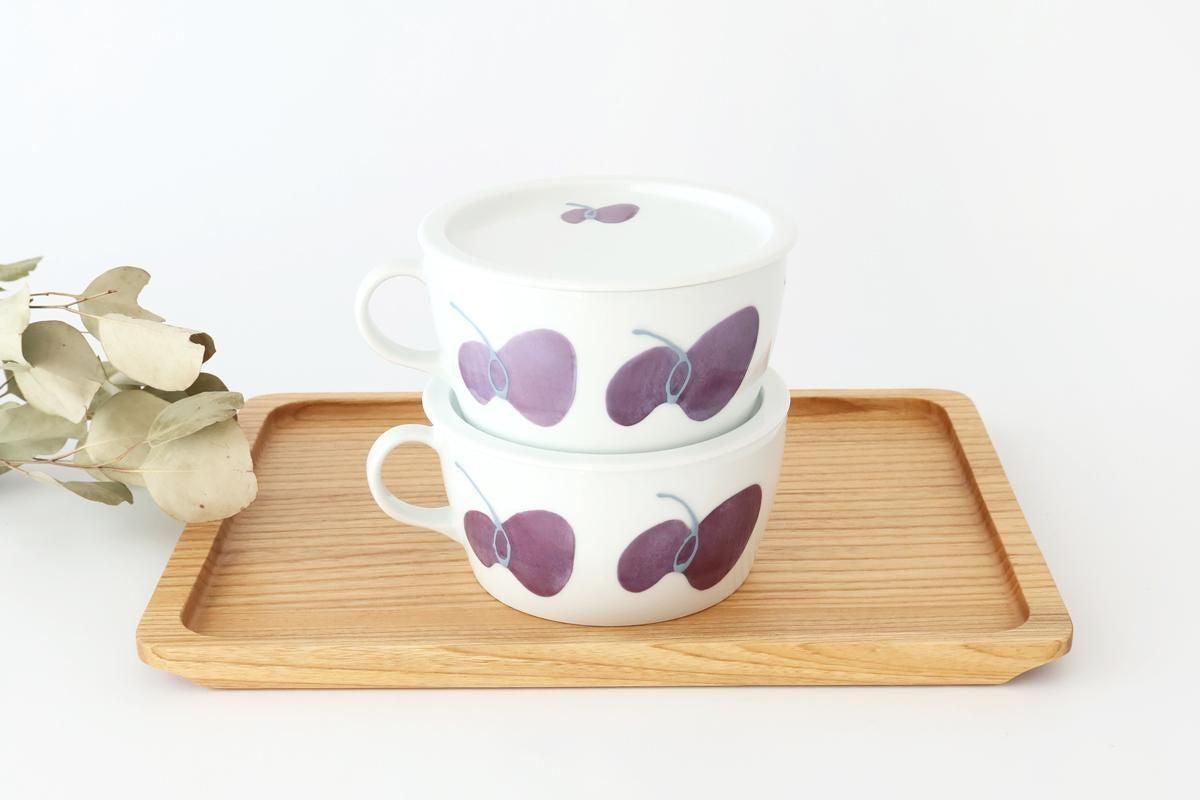 Round Plate Caciocavallo Purple Small | Hasami Ware