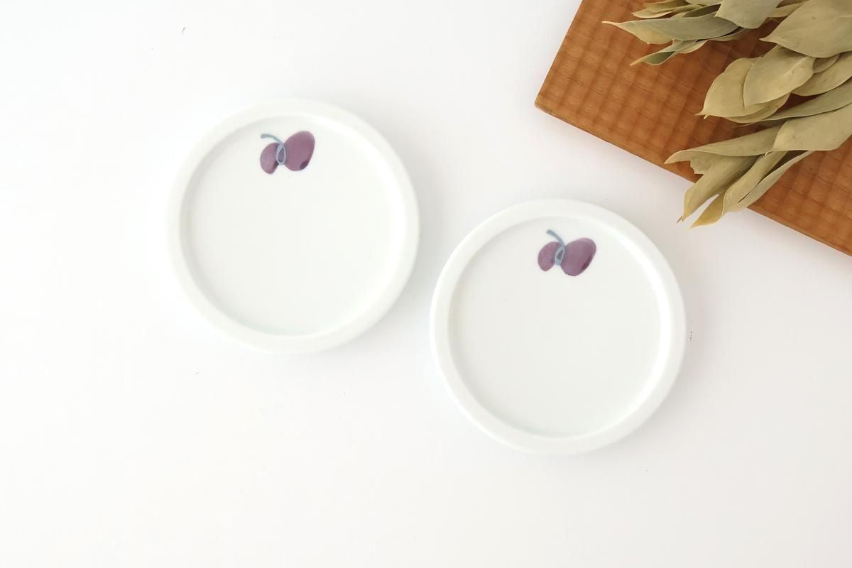 Round Plate Caciocavallo Purple Small | Hasami Ware