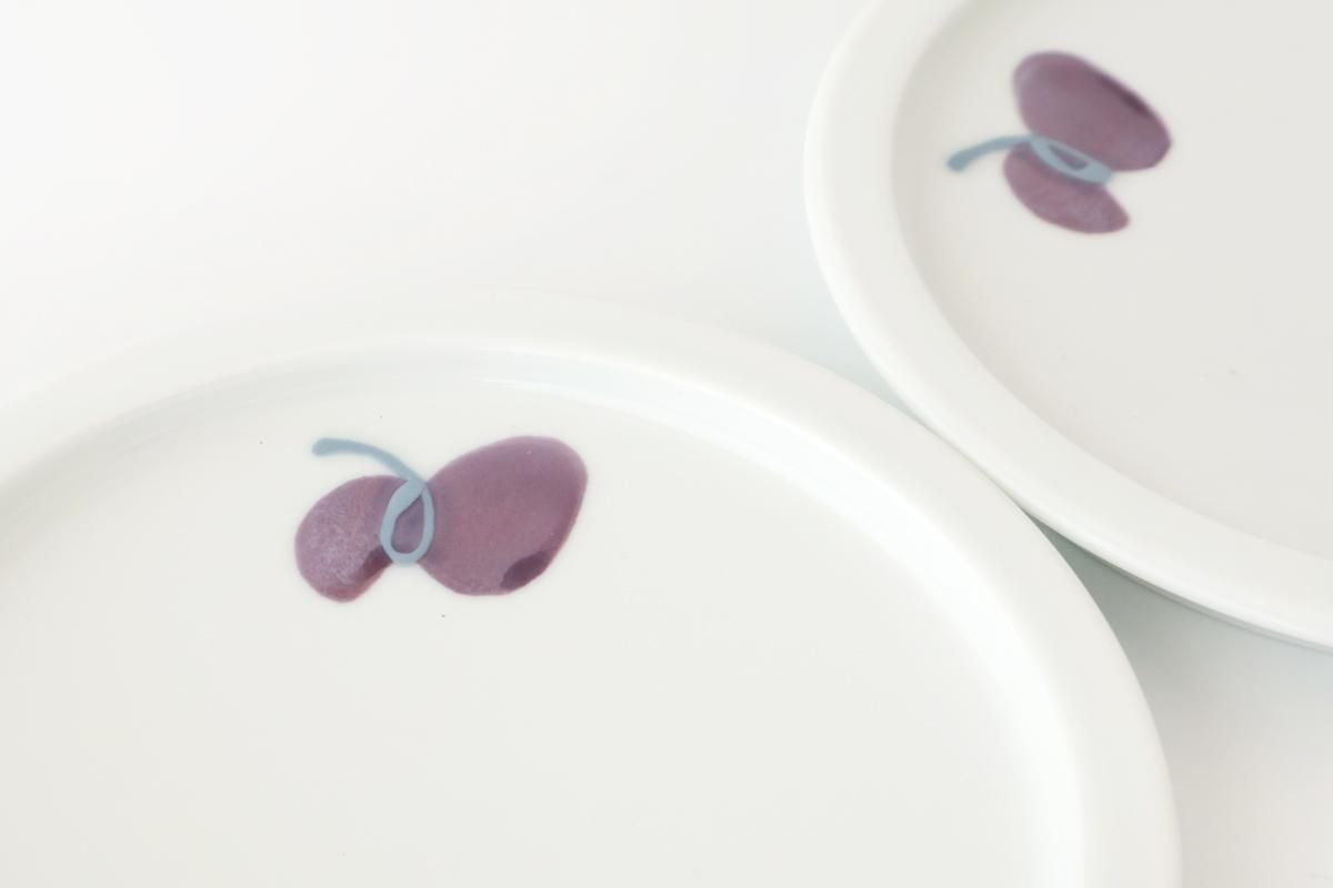 Round Plate Caciocavallo Purple Small | Hasami Ware