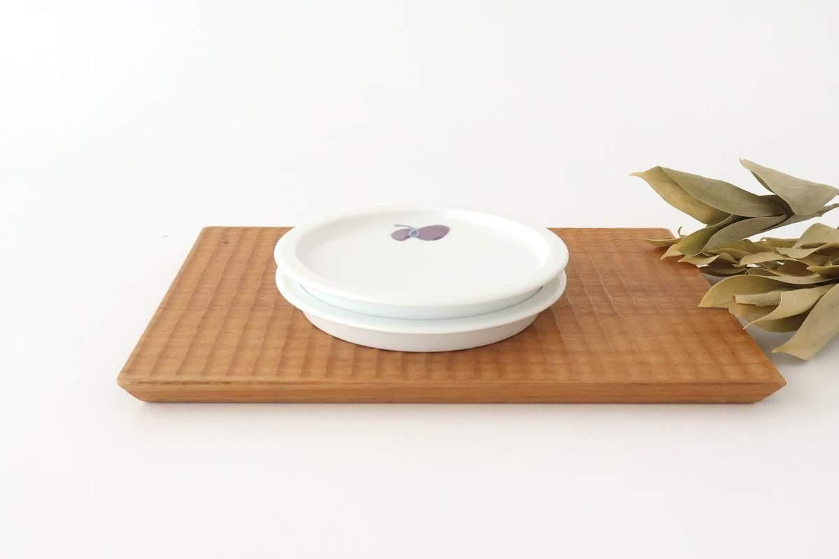 Round Plate Caciocavallo Purple Small | Hasami Ware