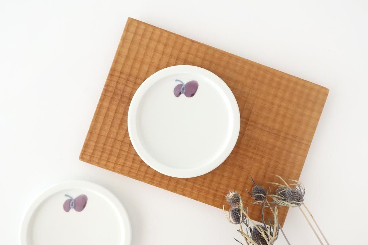 Round Plate Caciocavallo Purple Small | Hasami Ware
