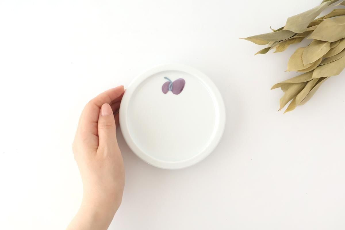 Round Plate Caciocavallo Purple Small | Hasami Ware