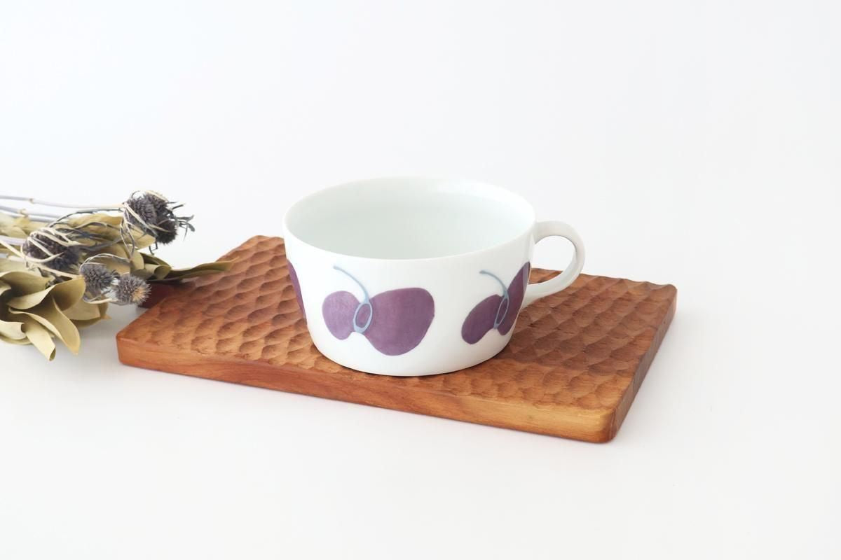 Handle Bowl Caciocavallo Purple | Soup Cup Hasami Ware