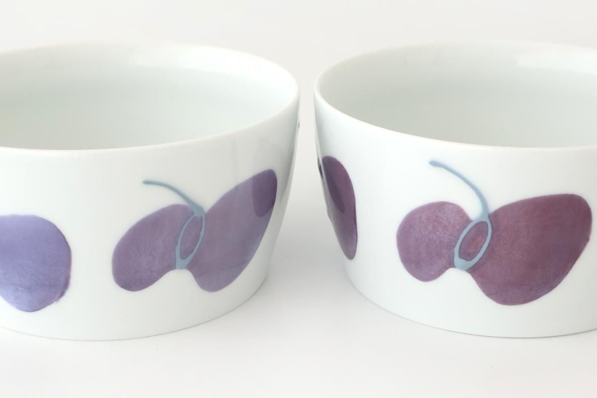 Handle Bowl Caciocavallo Purple | Soup Cup Hasami Ware