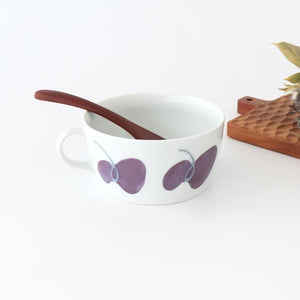 Handle Bowl Caciocavallo Purple | Soup Cup Hasami Ware