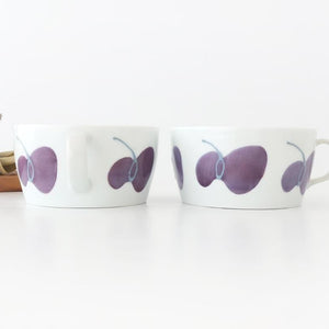 Handle Bowl Caciocavallo Purple | Soup Cup Hasami Ware