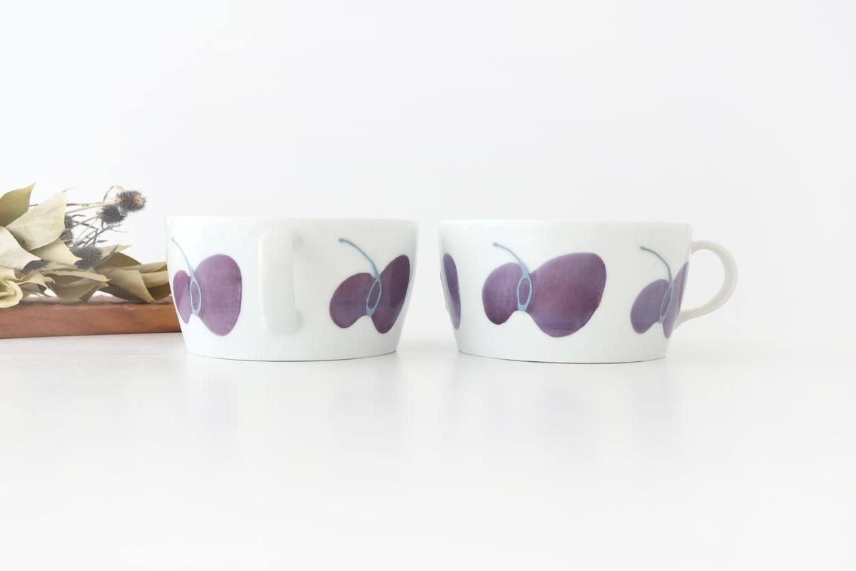 Handle Bowl Caciocavallo Purple | Soup Cup Hasami Ware