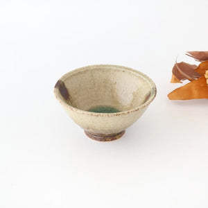 Rice Bowl Gray and Green Bottom | Mino Ware