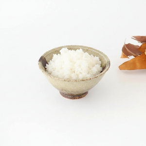 Rice Bowl Gray and Green Bottom | Mino Ware
