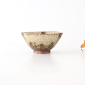 Rice Bowl Gray and Green Bottom | Mino Ware