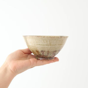 Rice Bowl Gray and Green Bottom | Mino Ware