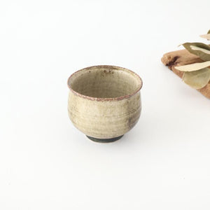 Japase Cup Gray and Green Botom | Yunomi Mino Ware