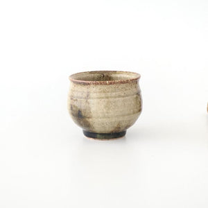 Japase Cup Gray and Green Botom | Yunomi Mino Ware
