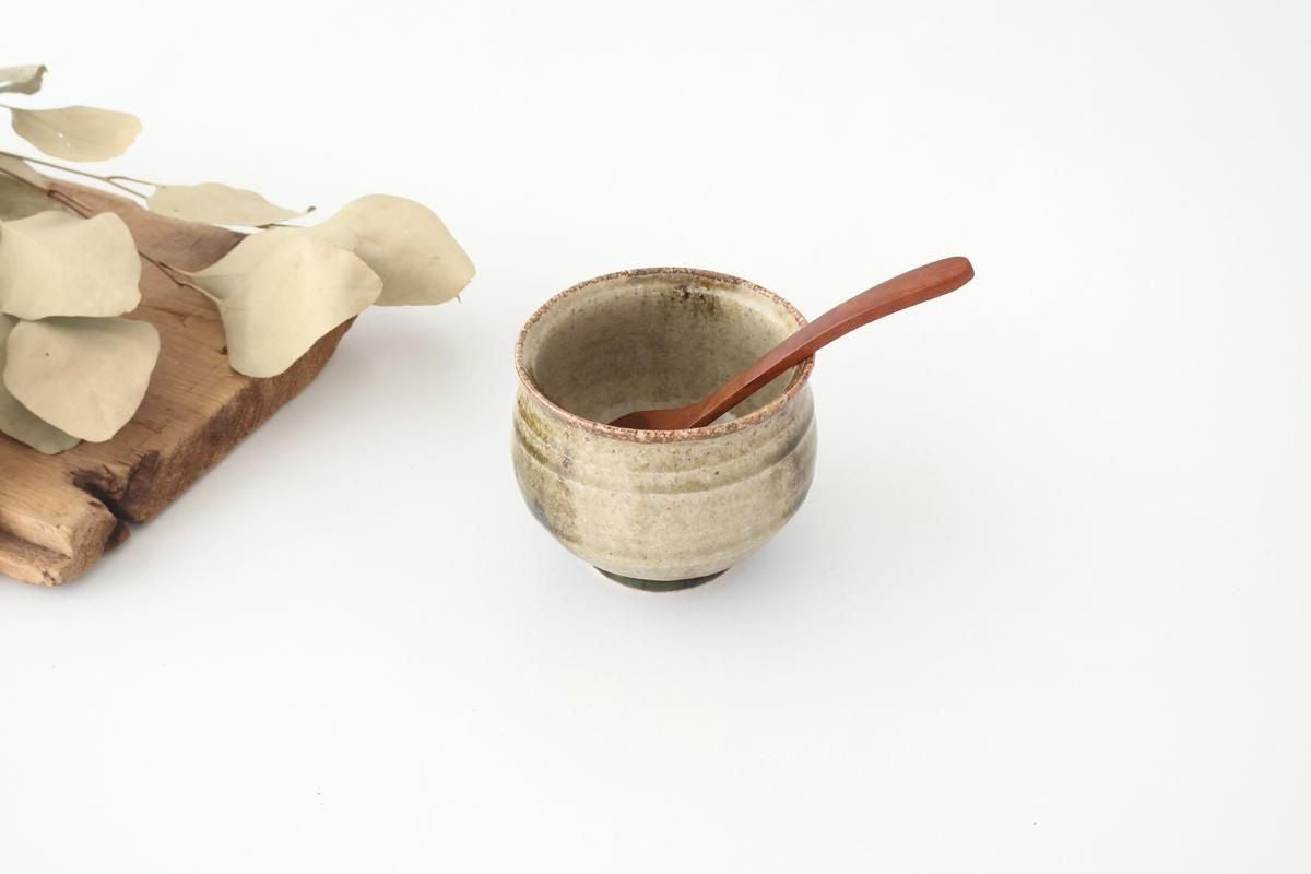 Japase Cup Gray and Green Botom | Yunomi Mino Ware