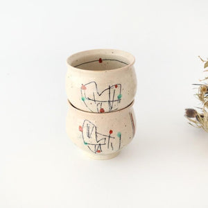 Japase Cup Black Lines | Yunomi Mino Ware