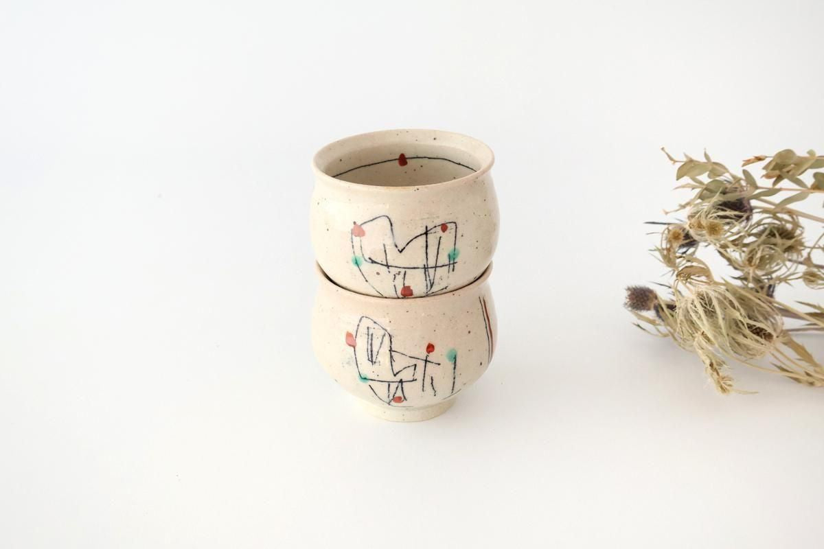Japase Cup Black Lines | Yunomi Mino Ware