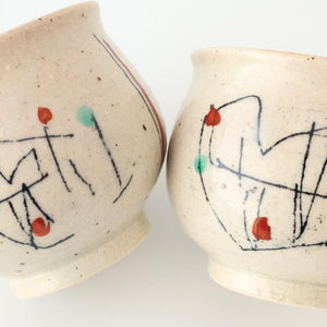 Japase Cup Black Lines | Yunomi Mino Ware