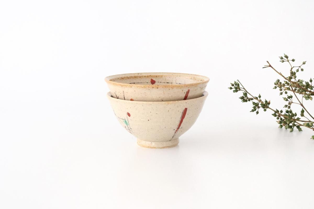 Rice Bowl Black Lines | Mino Ware