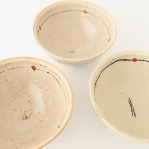 Rice Bowl Black Lines | Mino Ware