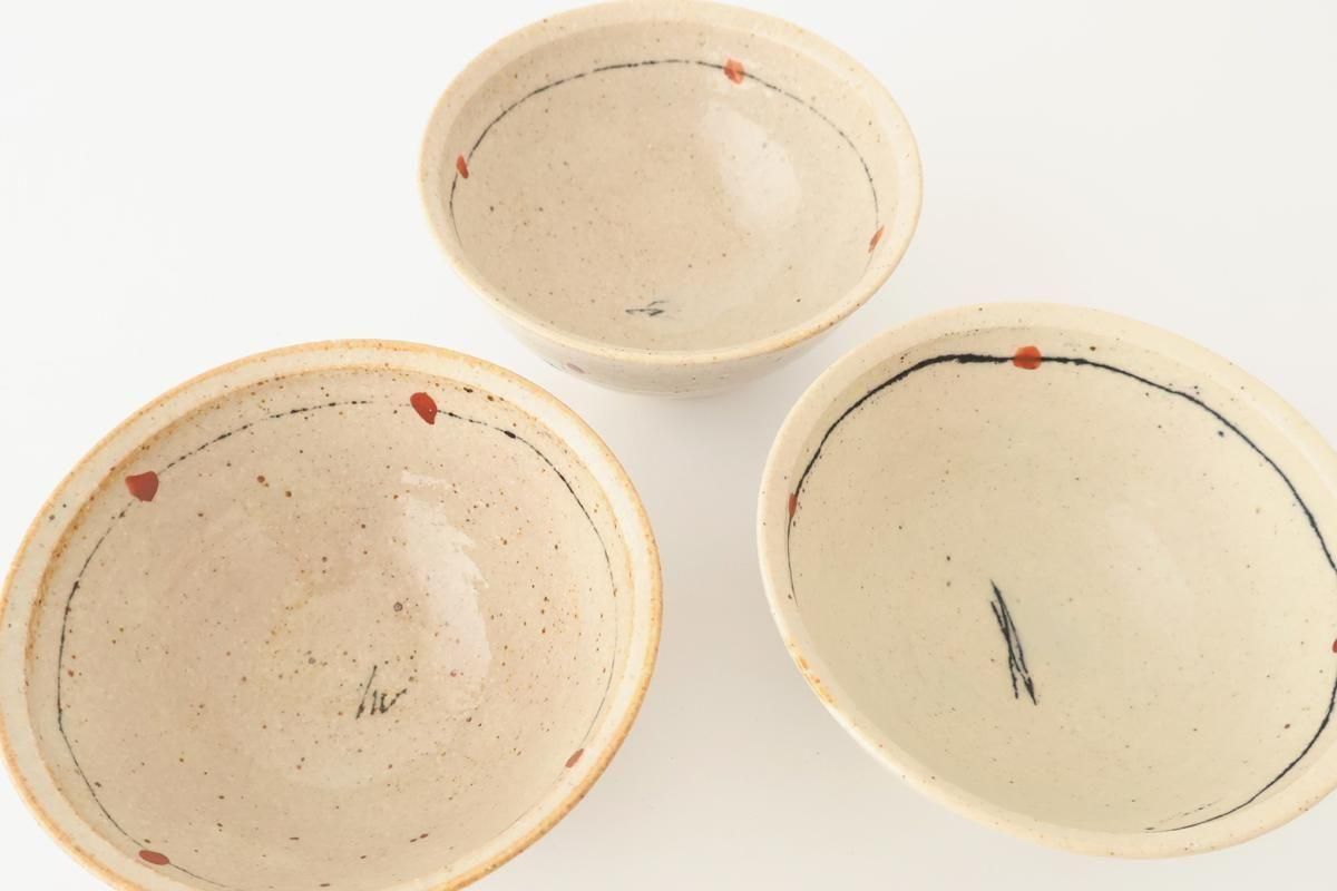 Rice Bowl Black Lines | Mino Ware