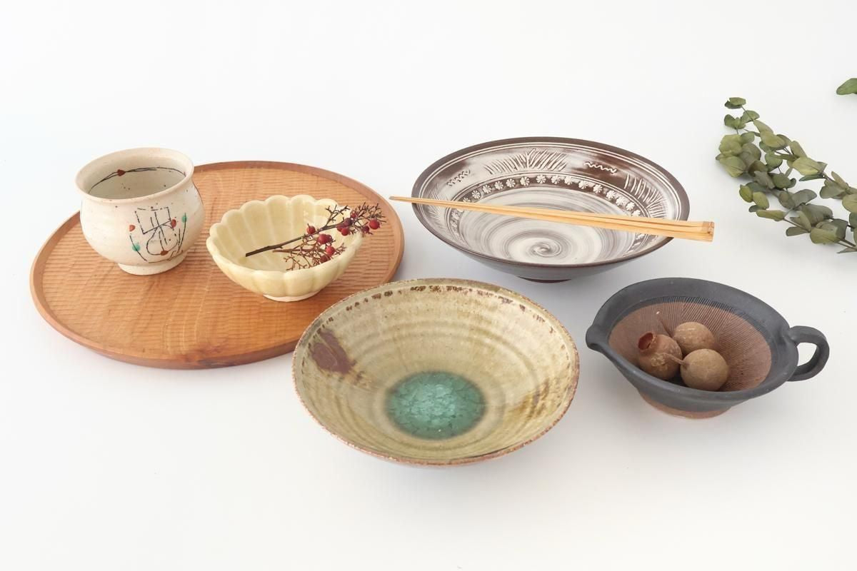 Rice Bowl Black Lines | Mino Ware