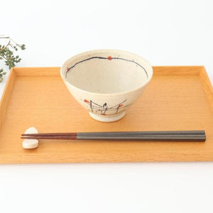 Rice Bowl Black Lines | Mino Ware
