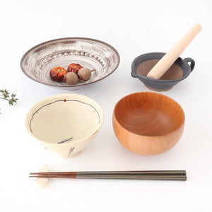 Rice Bowl Black Lines | Mino Ware