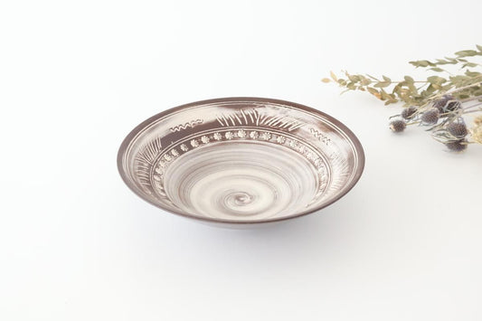 Deep Bowl Hakeme Mishima | Mino Ware