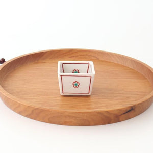 Biseki Kiln Square Small Bowl Plum | Kobachi Kutani Ware