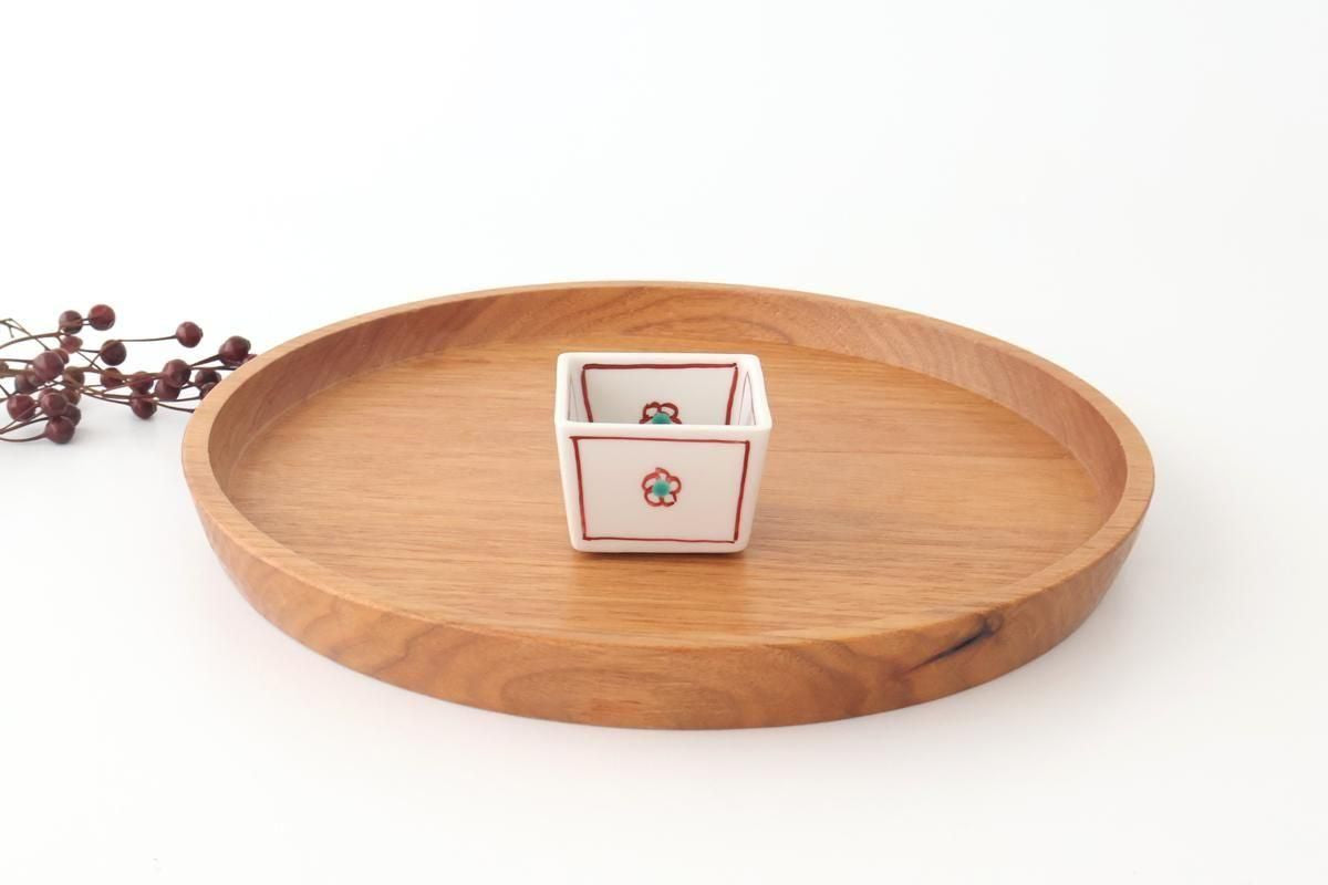 Biseki Kiln Square Small Bowl Plum | Kobachi Kutani Ware