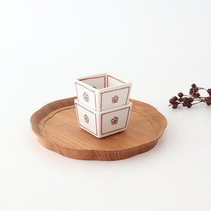 Biseki Kiln Square Small Bowl Plum | Kobachi Kutani Ware