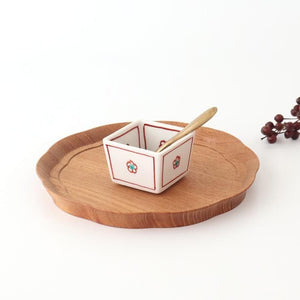 Biseki Kiln Square Small Bowl Plum | Kobachi Kutani Ware