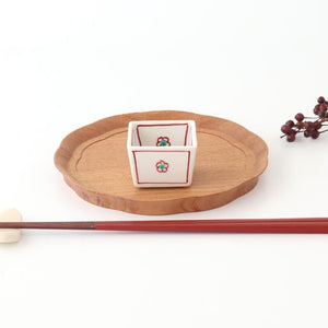 Biseki Kiln Square Small Bowl Plum | Kobachi Kutani Ware